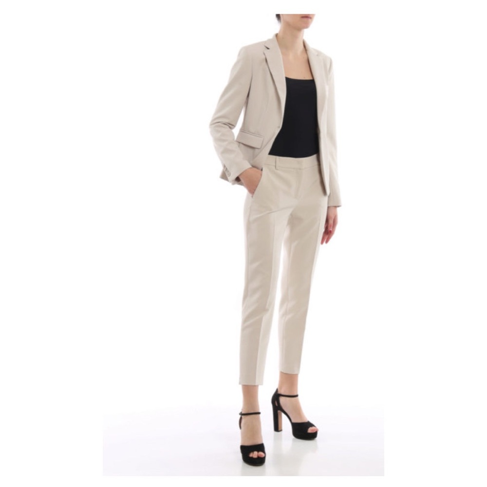 2/$30 CONTEXT Blazer Beige Single Button blazer Size 12 Petite